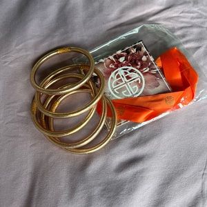 Elegant Gold Bangle Set
